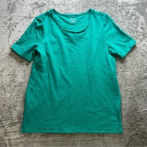 Chico’s Aqua Short Sleeve Women's Top